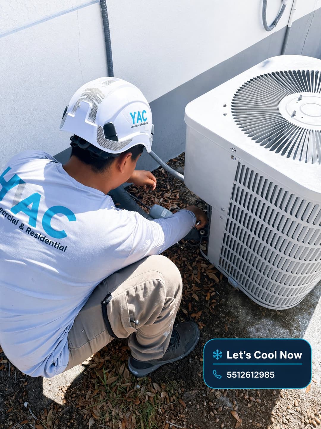 Our HVAC technician working