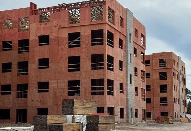 Cypress Apartments framing in Fort Myers