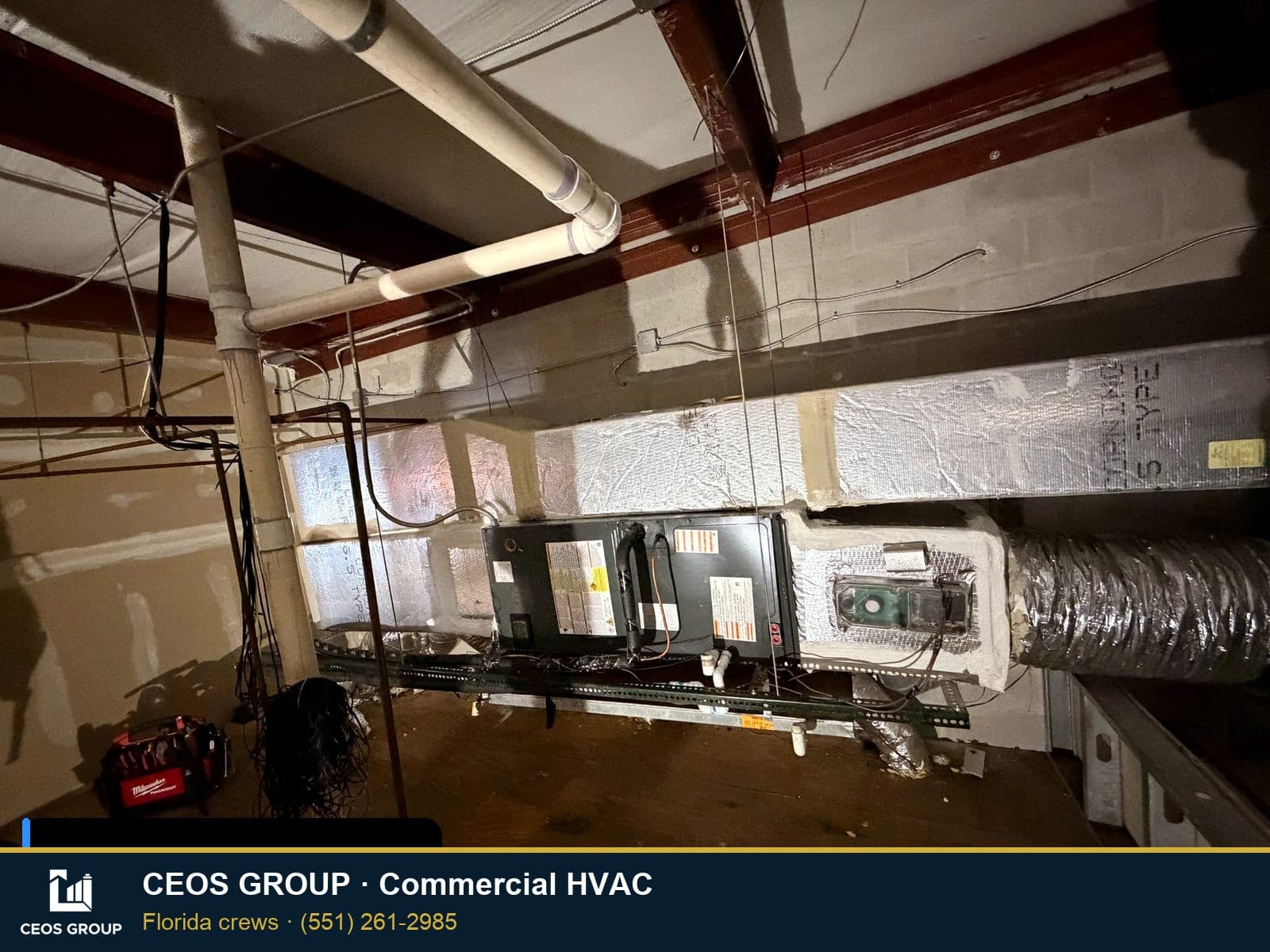 Air handler and duct connections